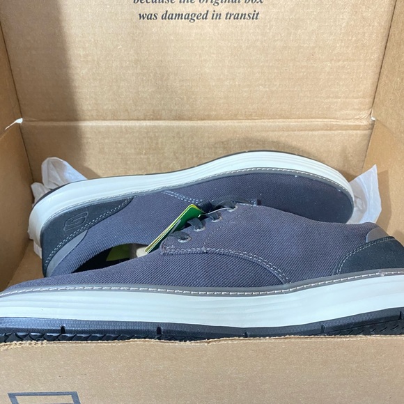 Skechers Men's Moreno Canvas Oxford Shoe size 13 - Picture 3 of 8